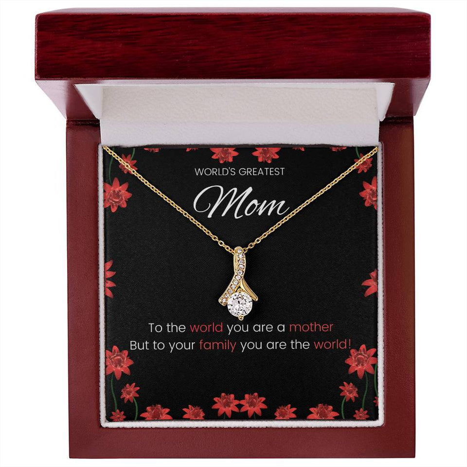 World's Greatest Mom Alluring Beauty Necklace