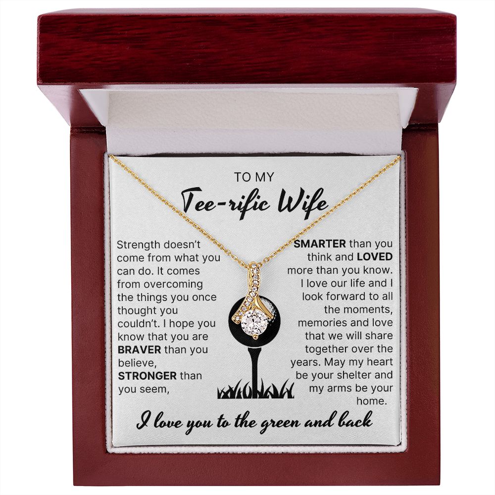 Loved More Than You Know - Alluring Beauty Necklace For Golfer Wife