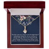 To My Wife necklace, Alluring Beauty Necklace For Wife, The Day I Meet You