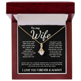 To My Wife - Alluring Beauty Necklace - The Day I Met You - Black Card