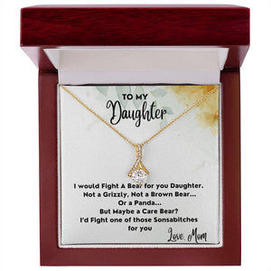Fight A Bear For You - Alluring Beauty Necklace For Daughter