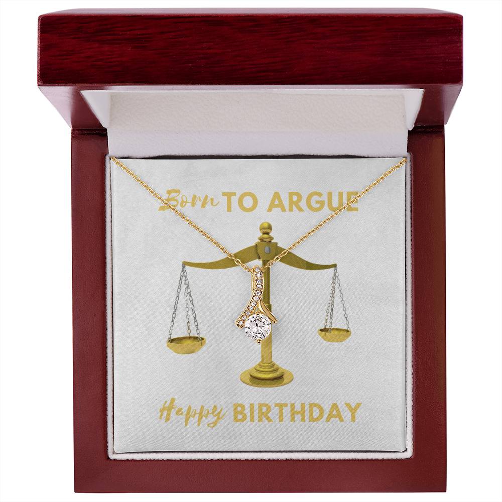 Happy Birthday Lawyer  Alluring Beauty Necklace