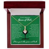 Your Presence Makes Me Secure - Alluring Beauty Necklace For Lady Golfer