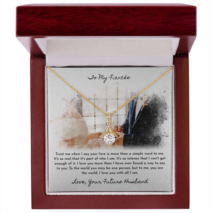 To My Fiancee Love Your Future Husband Alluring Beauty Necklace
