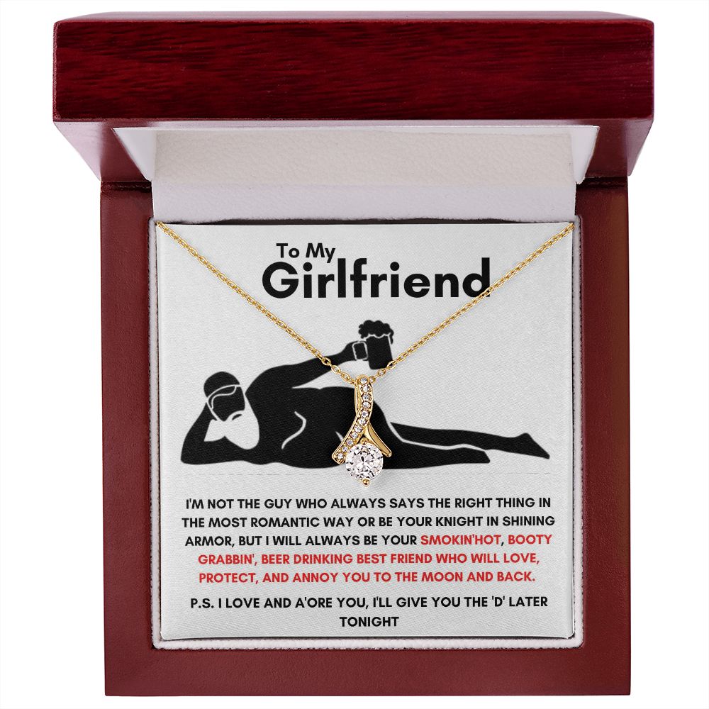 To My Girlfriend - Alluring Beauty Necklace - Booty Grabbin' Gift For Mom, necklace For Wife, Gift For Mother's Day