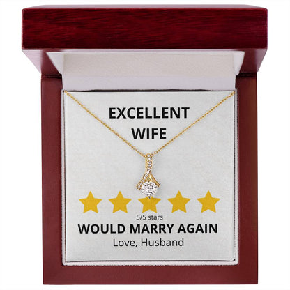 Excellent Wife 5 star Review Alluring Beauty Necklace