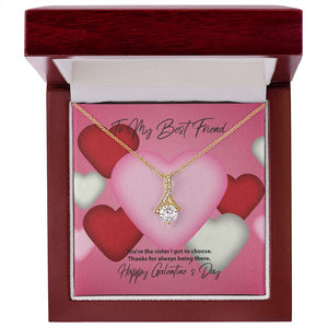 To My Best Friend Galentine's Day Alluring Beauty Necklace