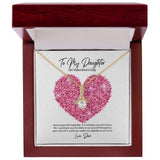To My Daughter from Dad Valentine's Day Alluring Beauty Necklace