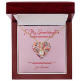To My Granddaughter from Grandma Valentine's Day Alluring Beauty Necklace