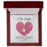 To My Daughter Love Dad Alluring Beauty Necklace