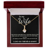 To My Wife - Alluring Beauty Necklace - Love of My Life - Black Card