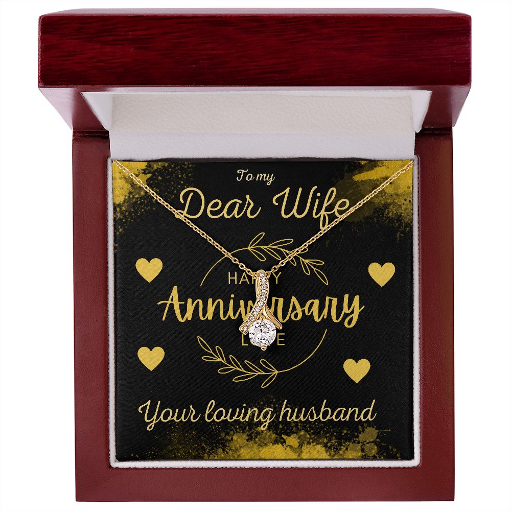 Happy Anniversary Gift for Wife A Beauty Alluring Necklace, Alluring Beauty Necklace