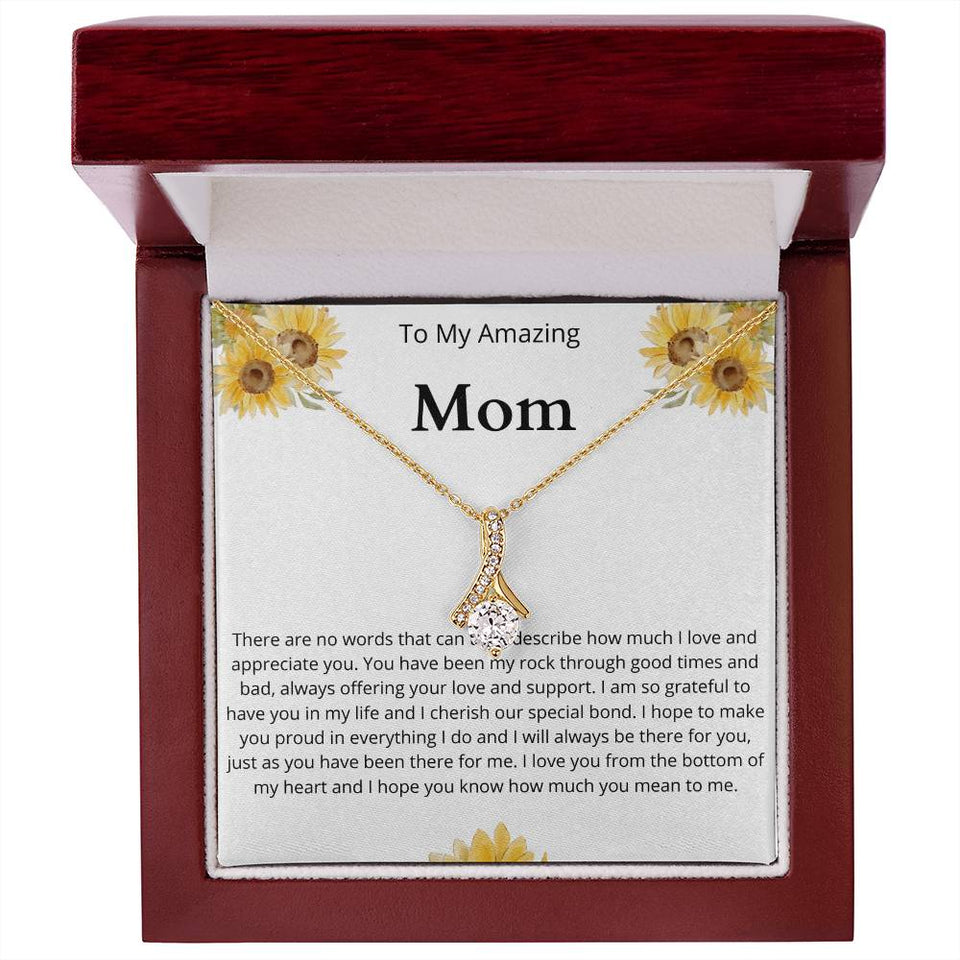 Amazing Mom Sunflower Alluring Beauty Necklace