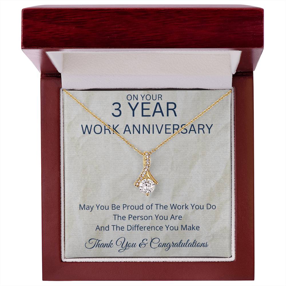 3 Year Work Anniversary Gift - Alluring Beauty Necklace