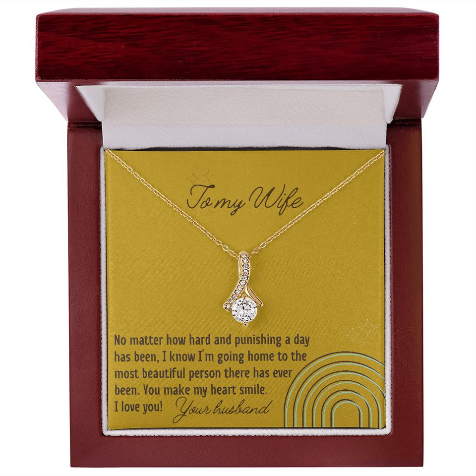 You Make My Heart Smile - Alluring Beauty Necklace For Wife