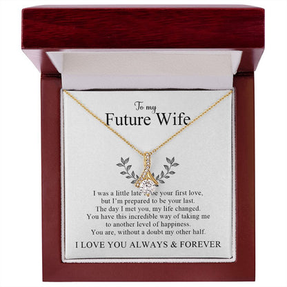 My Future Wife | My Other Half - Alluring Beauty Necklace Gift For Mom, necklace For Wife, Gift For Mother's Day