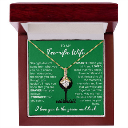 You Are Braver Than You Believe - Alluring Beauty Necklace For Golfer Wife