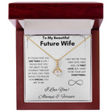 To My Future Wife - Alluring Beauty - Always & Forever Gift For Mom, necklace For Wife, Gift For Mother's Day