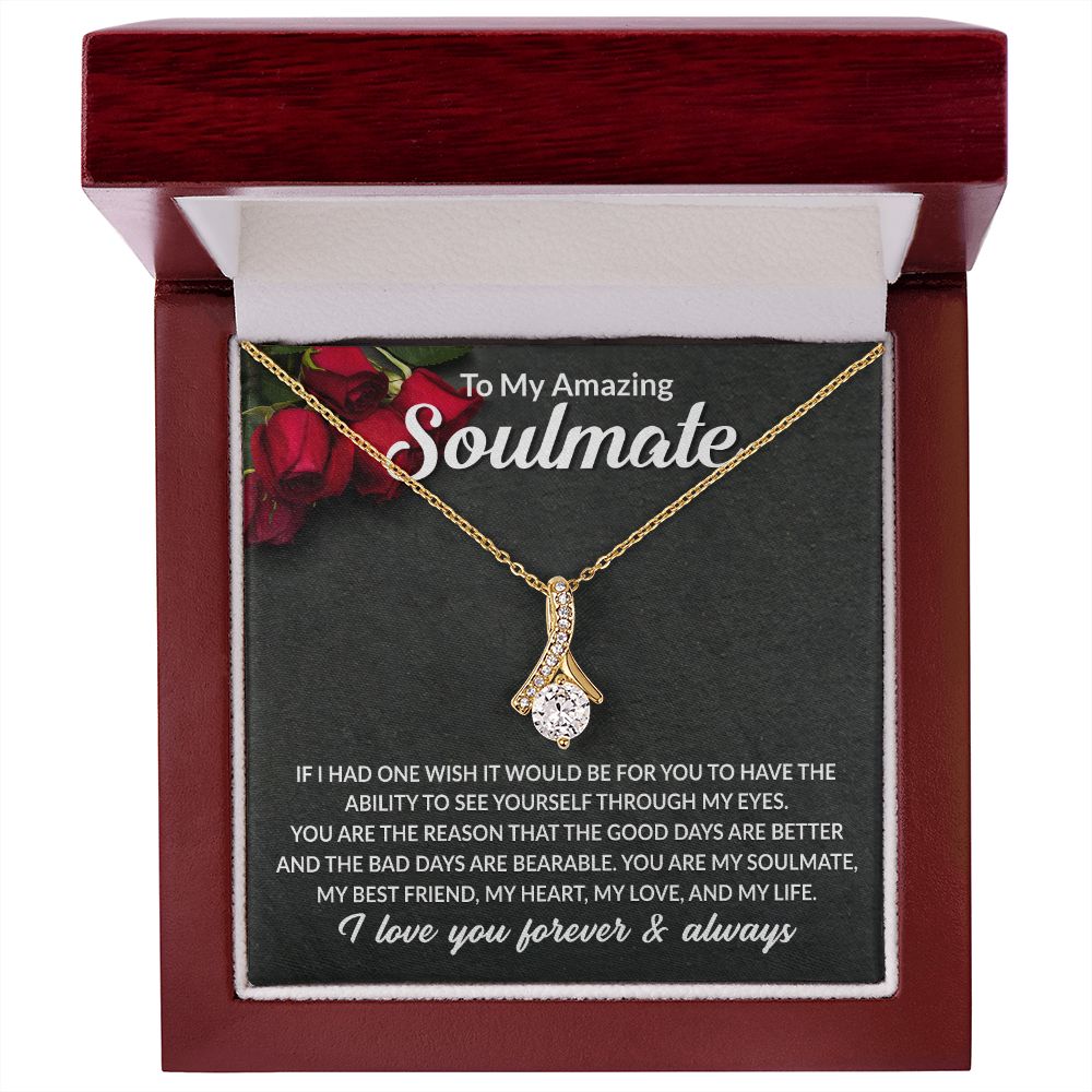 Soulmate My Best Friend Alluring Beauty Necklace Gift