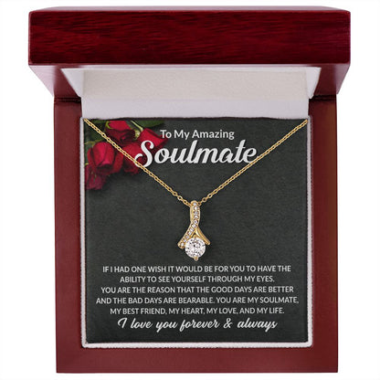 Soulmate My Best Friend Alluring Beauty Necklace Gift