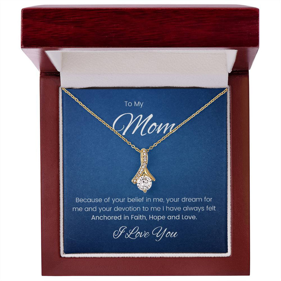 Mom Faith Hope and Love Alluring Beauty Necklace