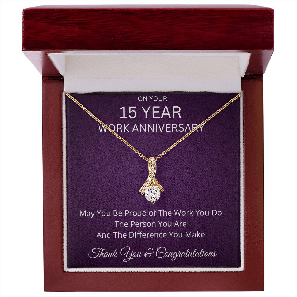 15 Year Work Anniversary Gift Alluring Beauty Necklace