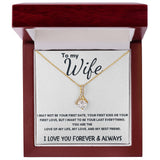To Wife - Alluring Beauty Necklace - I Love You Forever - White Card