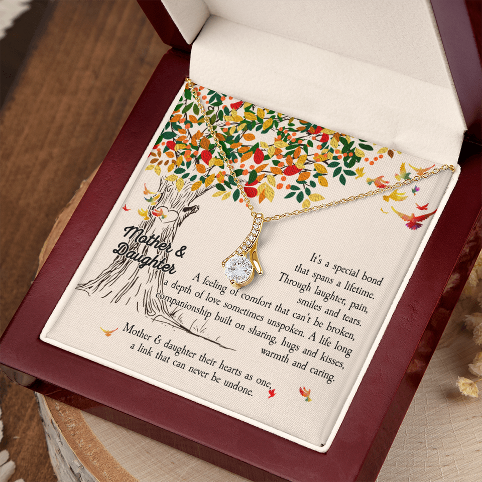 Mother & Daughter Necklace - Gift for Birthday, Anniversary Gift, Necklace for Daughter, Alluring Beauty Necklace