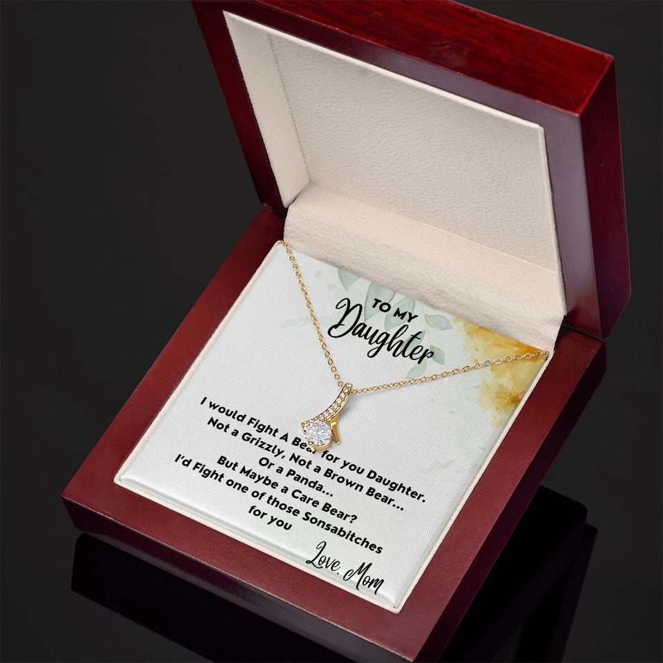 Fight A Bear For You - Alluring Beauty Necklace For Daughter