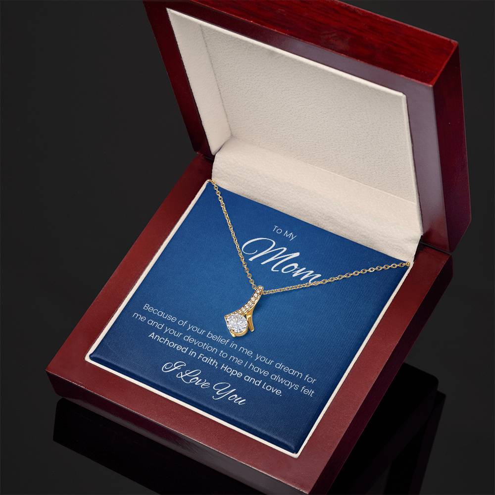 Mom Faith Hope and Love Alluring Beauty Necklace