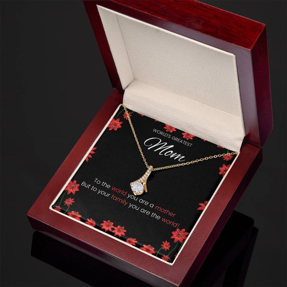 World's Greatest Mom Alluring Beauty Necklace