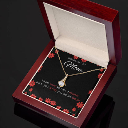 World's Greatest Mom Alluring Beauty Necklace