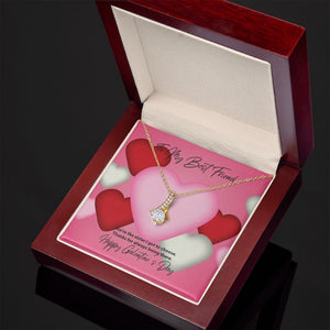 To My Best Friend Galentine's Day Alluring Beauty Necklace