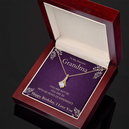 Grandma 80th Birthday Alluring Beauty Necklace