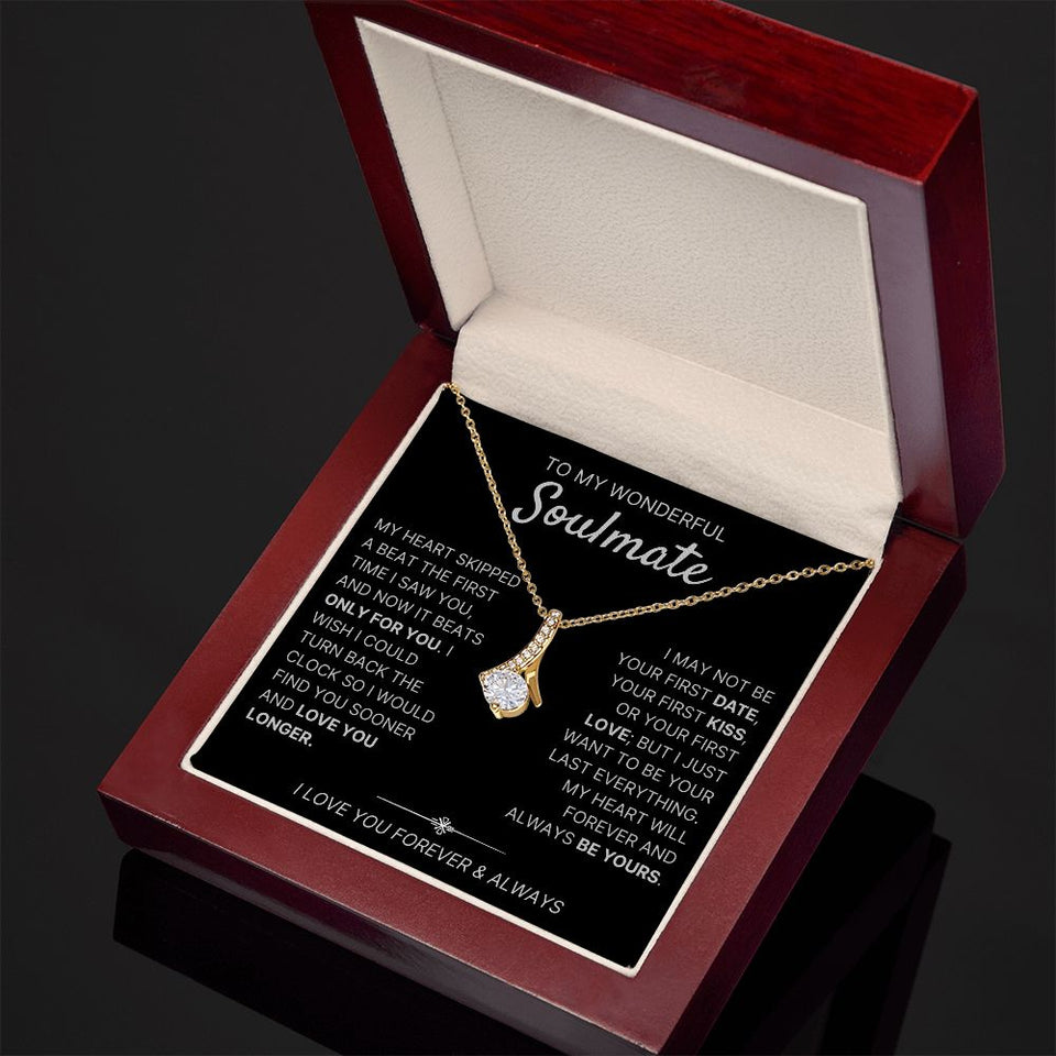 To My Wonderful Soulmate necklace, Only For You - Alluring Beauty Necklace For Soulmate
