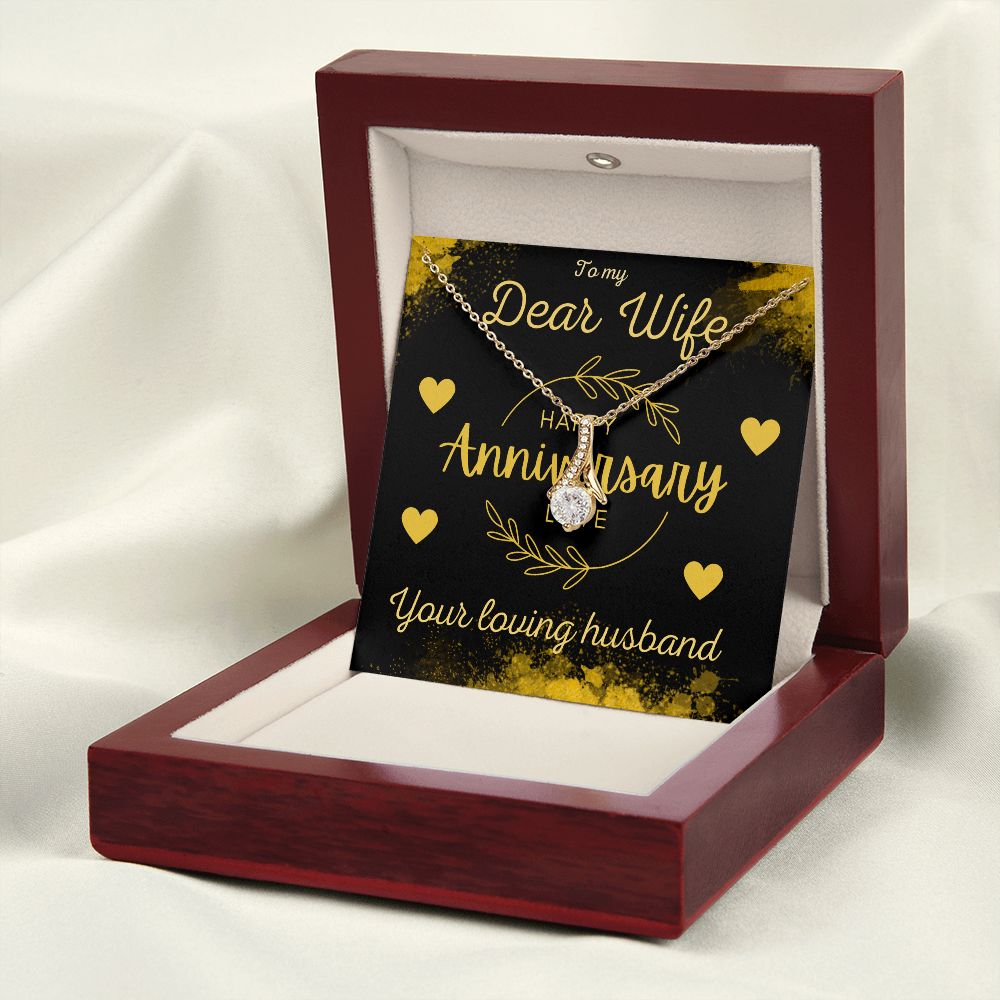 Happy Anniversary Gift for Wife A Beauty Alluring Necklace, Alluring Beauty Necklace
