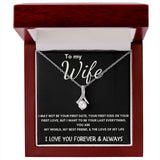 To My Wife - Alluring Beauty Necklace - Love of My Life - Black Card