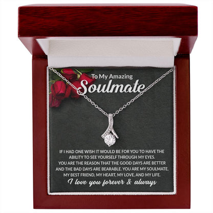 Soulmate My Best Friend Alluring Beauty Necklace Gift