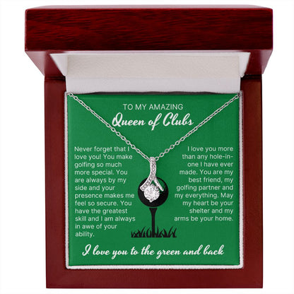 Your Presence Makes Me Secure - Alluring Beauty Necklace For Lady Golfer