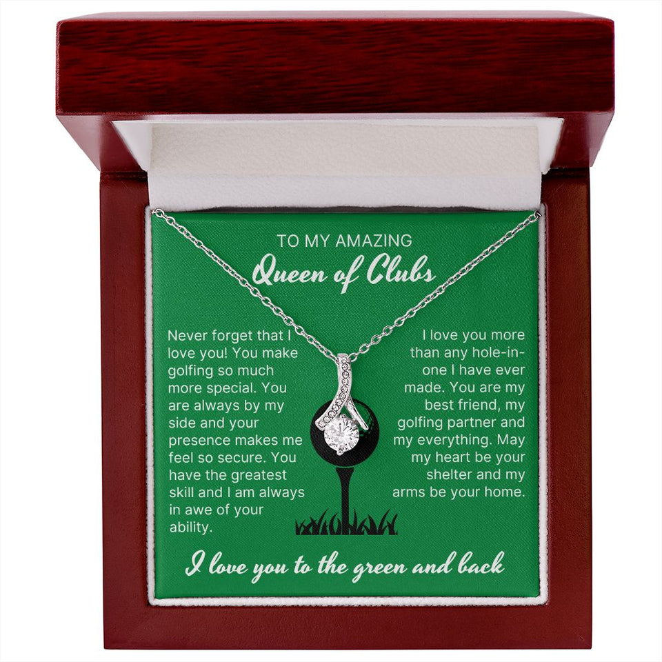 Your Presence Makes Me Secure - Alluring Beauty Necklace For Lady Golfer