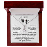 I Love you More To My Wife Alluring Necklace