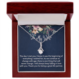 To My Wife necklace, Alluring Beauty Necklace For Wife, The Day I Meet You