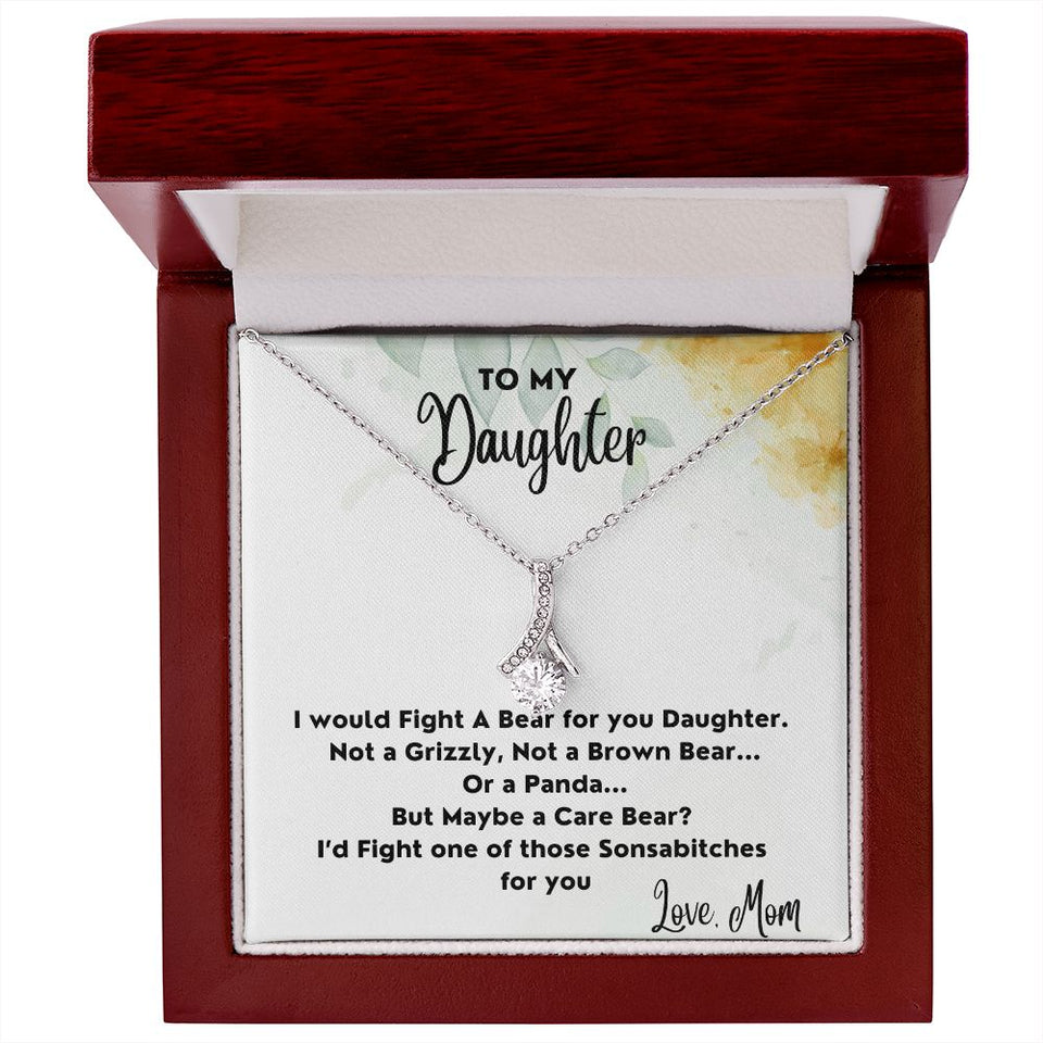 Fight A Bear For You - Alluring Beauty Necklace For Daughter