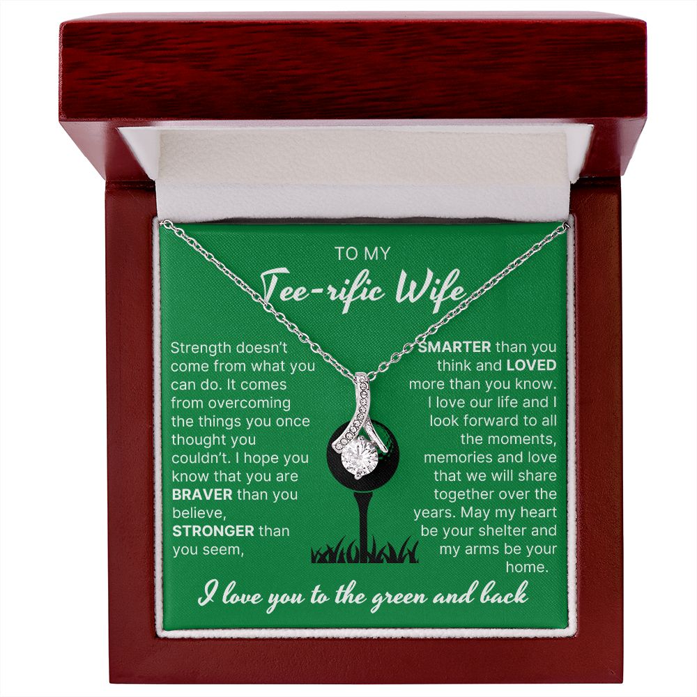 You Are Braver Than You Believe - Alluring Beauty Necklace For Golfer Wife