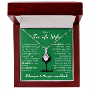 You Are Braver Than You Believe - Alluring Beauty Necklace For Golfer Wife