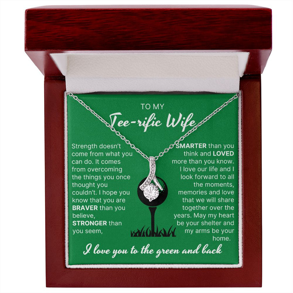 You Are Braver Than You Believe - Alluring Beauty Necklace For Golfer Wife