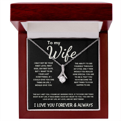 To My Wife - Alluring Beauty Necklace - The Day I Met You - Black Card
