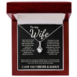 To My Wife - Alluring Beauty Necklace - The Day I Met You - Black Card