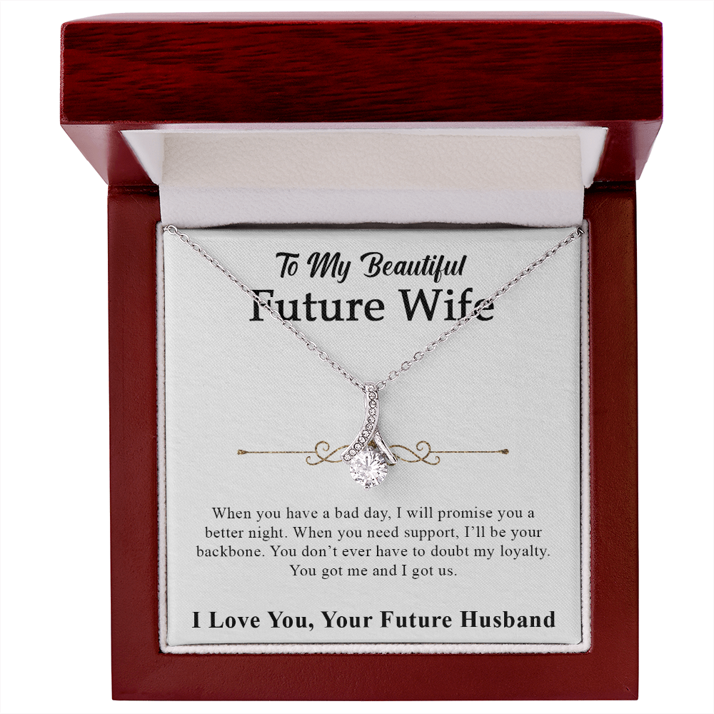 To My Beautiful Future Wife Necklace - I Love You, Your Future Husband, Best Gift for Her, Necklace for Her, Alluring Beauty Necklace