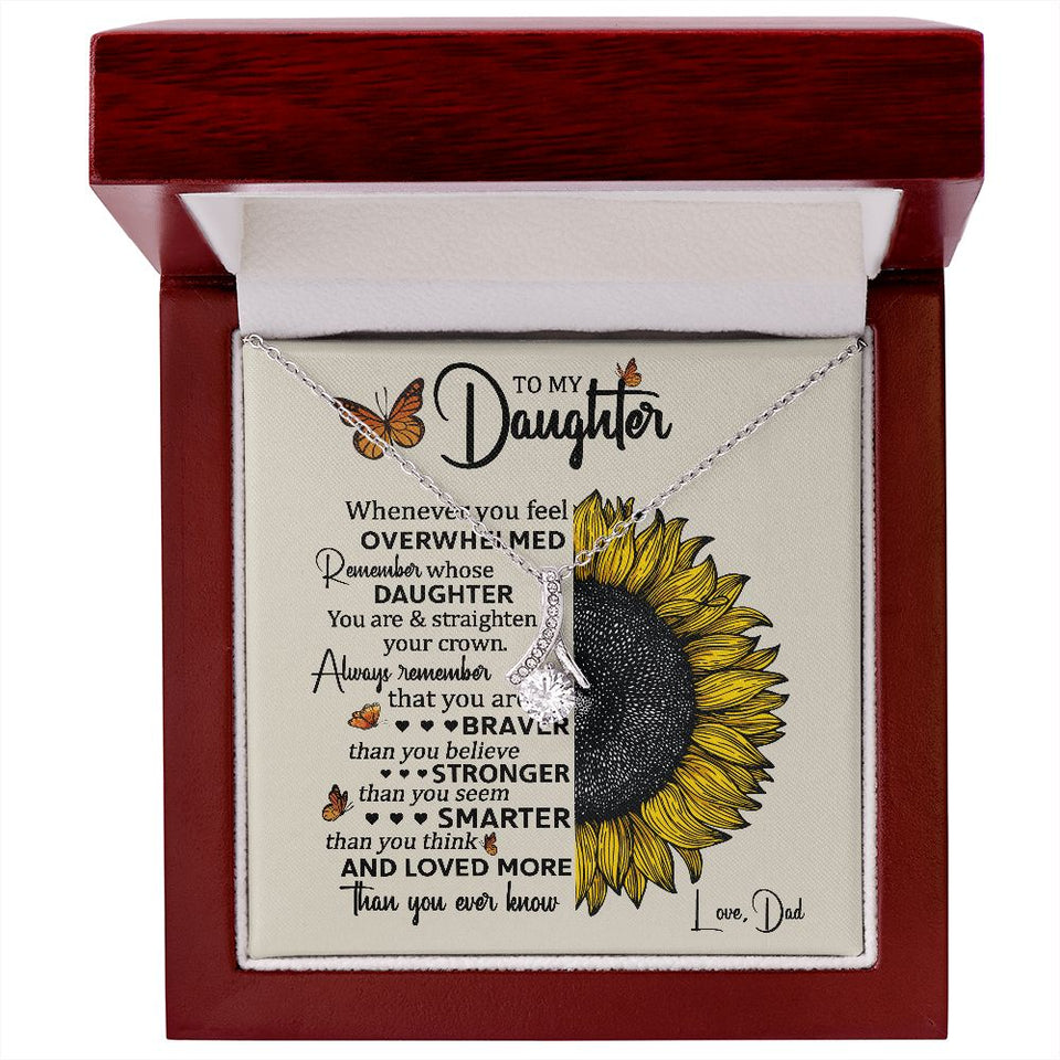To My Daughter | Always Remember This | Alluring Beauty Necklace | Gift for Daughter from Dad